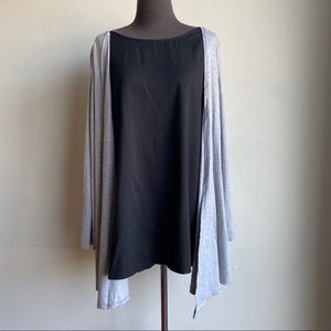 Faux blouse and cardigan sz XXL